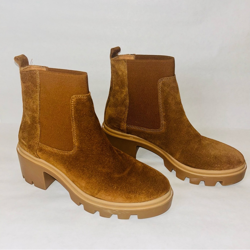 Tan Suede Ankle Booties